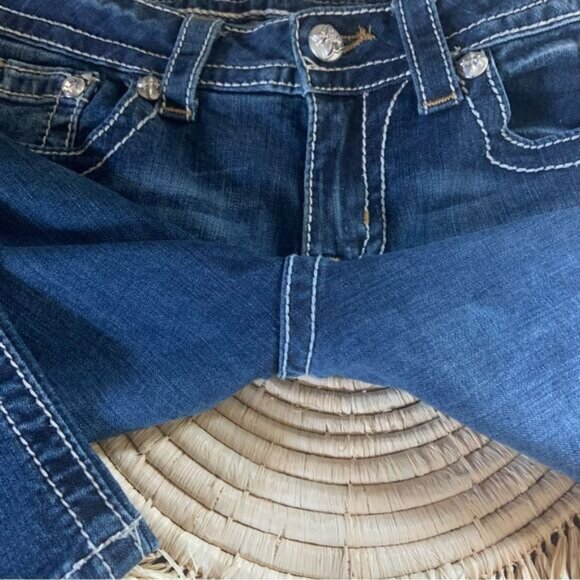 MISS ME Women’s Peace Sign Embellished JY5949BD Bootcut Jeans Size 28 - Picture 16 of 16